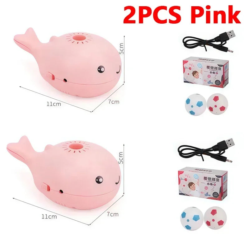Whale-Shaped Electric Cat Toy With Jet Floating Ball USB Fan