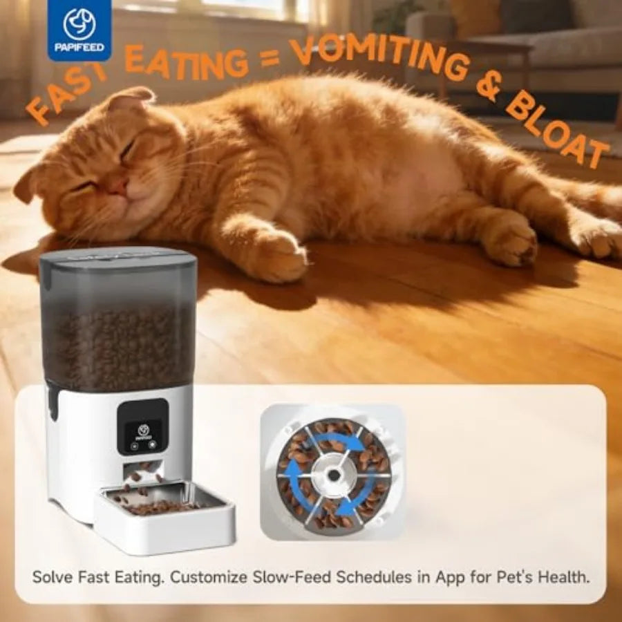 Automatic Cat Feeder With App Control 5G WiFi Cat Food Dispenser