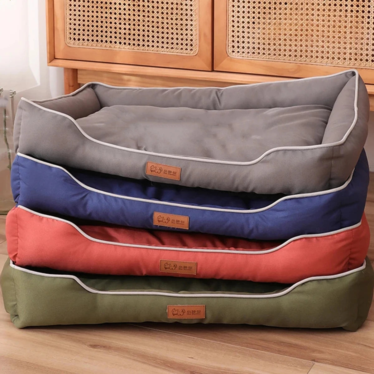 Four Season Square Dog Bed Waterproof Bite Resistant for Dogs