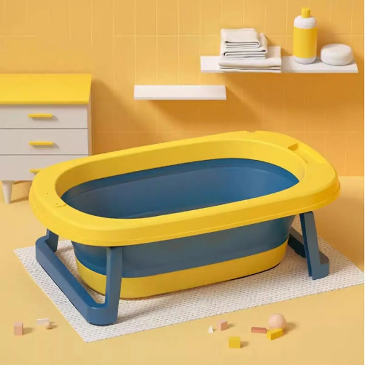 Foldable Pet Bathtub With Drain Hole For Small Dogs Cats