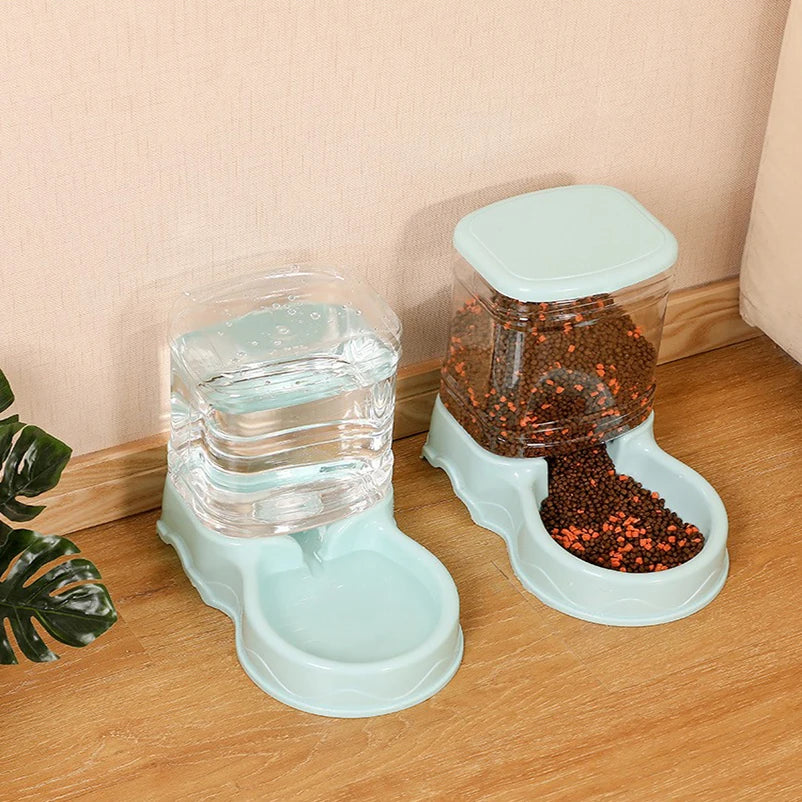 Pet Automatic Feeder And Water Bowl For Cats And Dogs