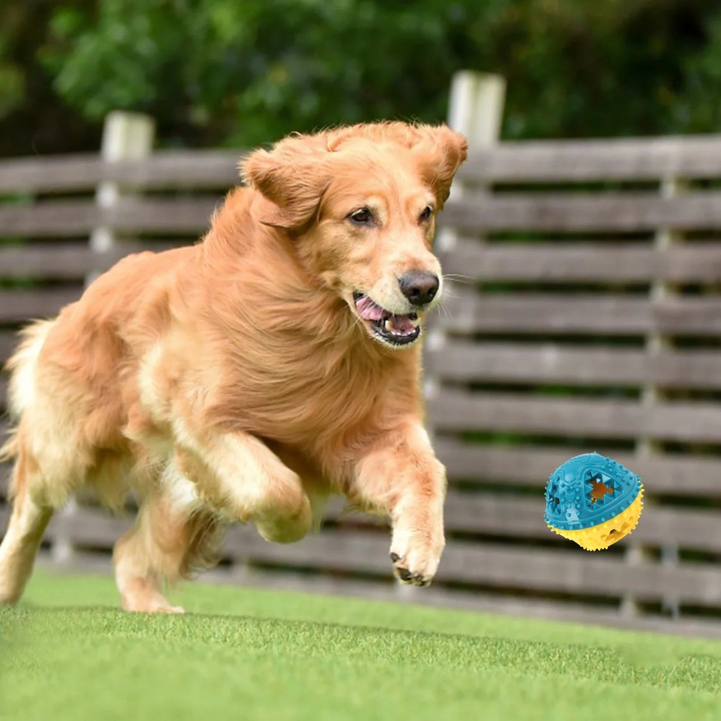 CoolPlay Dog Chew Toys Interactive Ball Treat Toy Cleaning Teeth