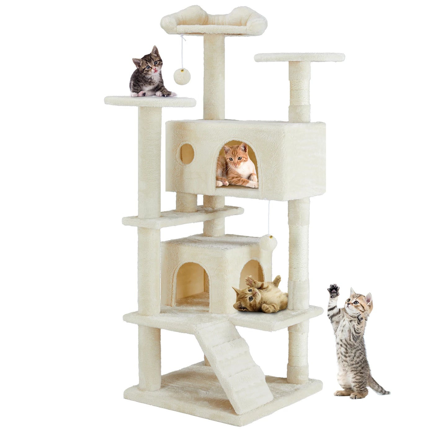 JHK Multi Level Cat Tree Tower With Sisal Scratching Post