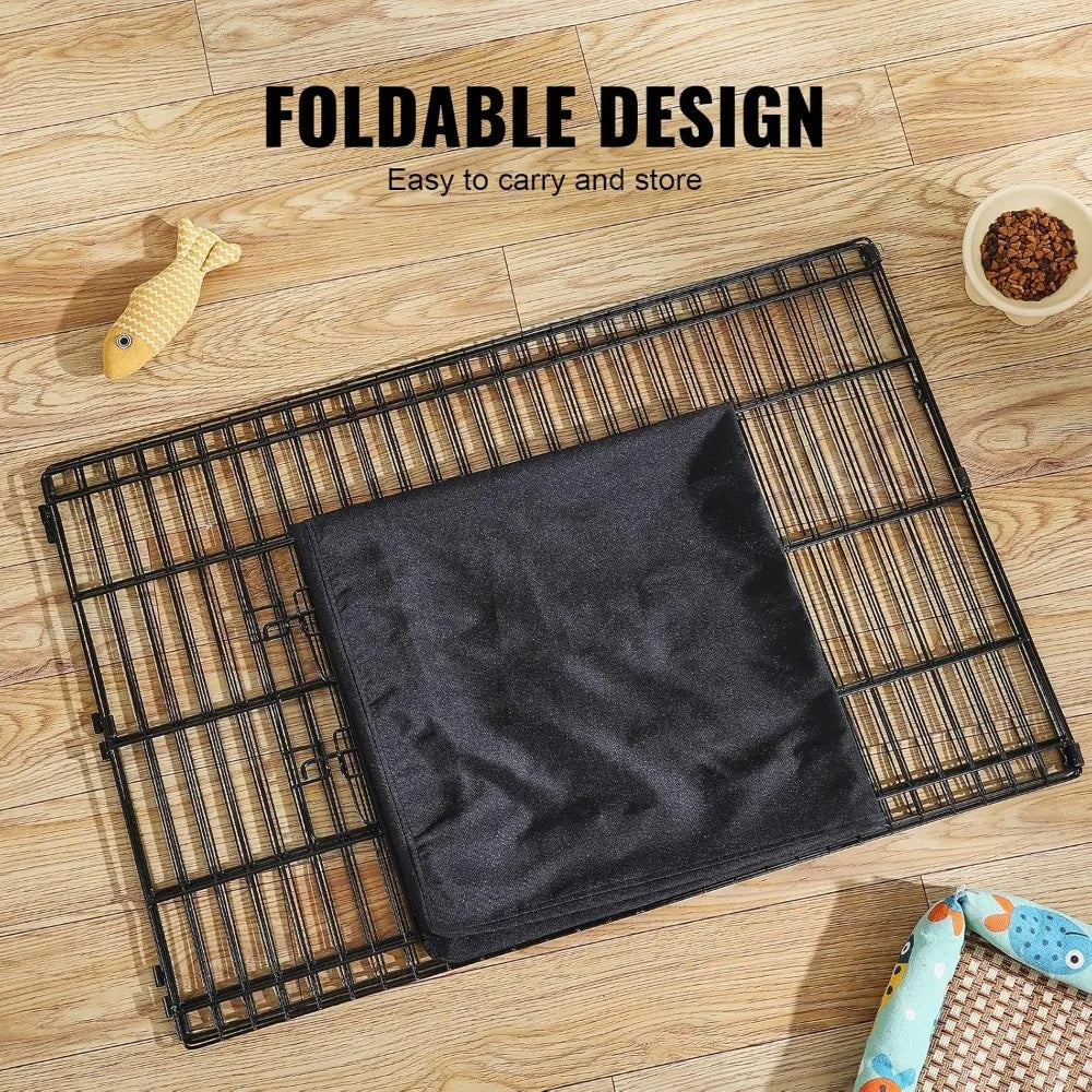 Dog Playpen 4 Panels Foldable Metal Exercise Pen With Door