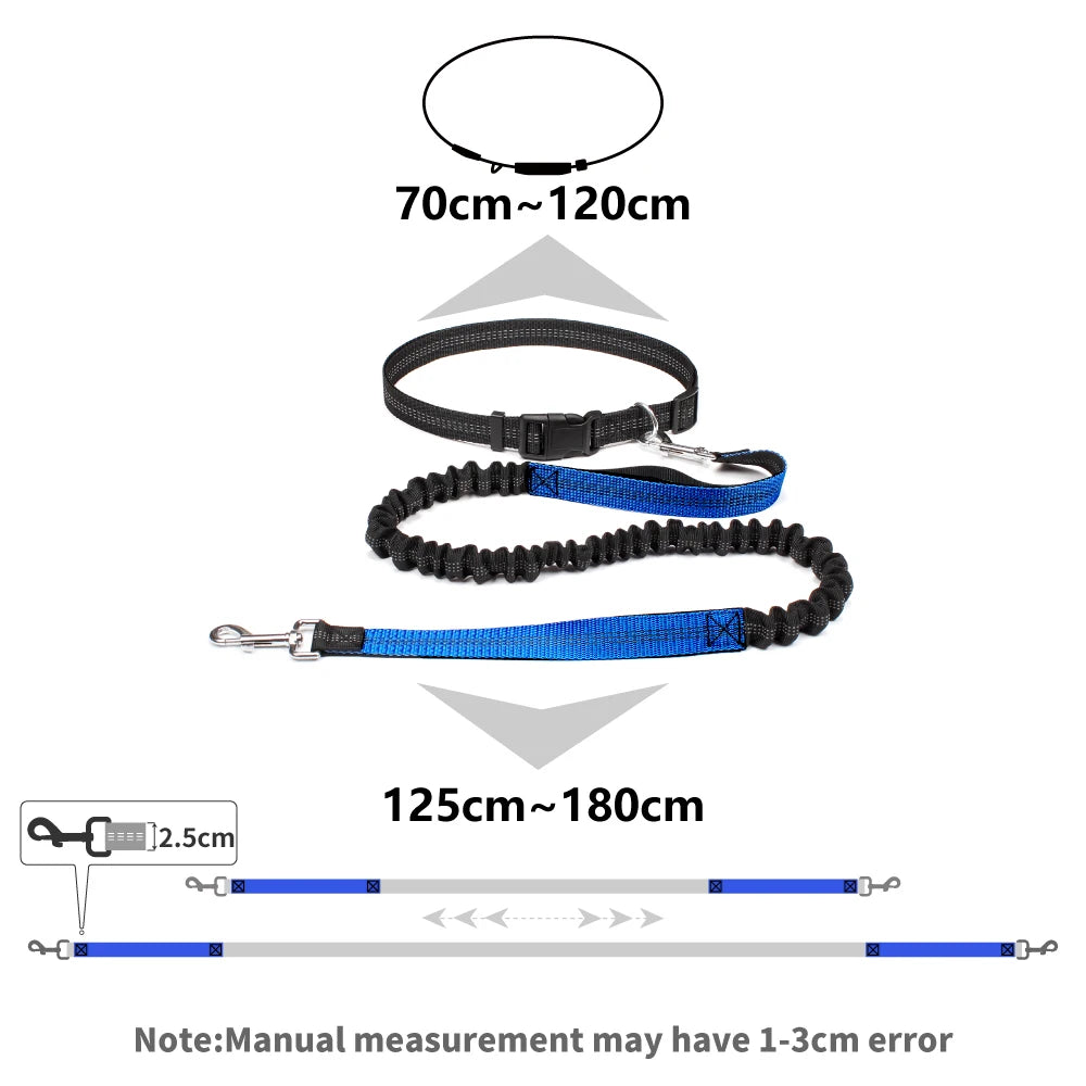 NONECN Hands Free Dog Leash Waist Belt for Walking