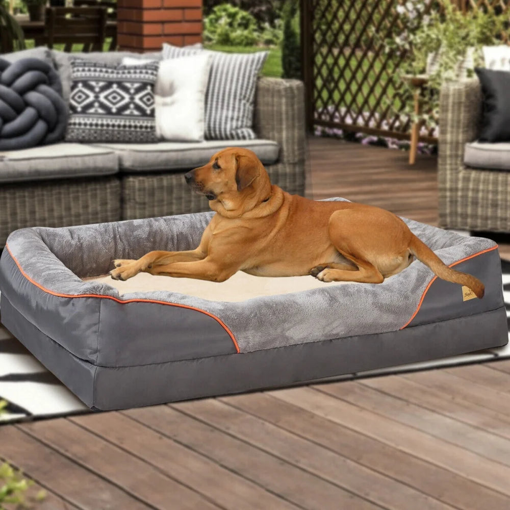 BORWART CN Orthopedic Memory Foam Dog Bed Sofa Couch