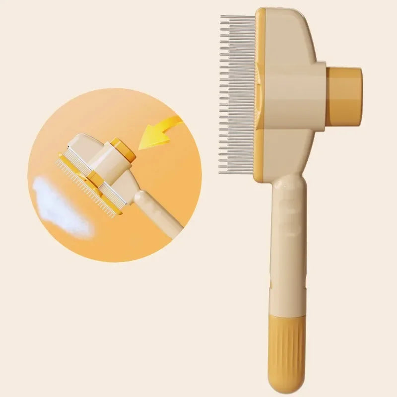 Self Cleaning Dog Grooming Comb One Button Pet Hair Remover