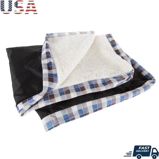 Dog Bed Replacement Cover Sherpa Top Non Slip Bottom Washable