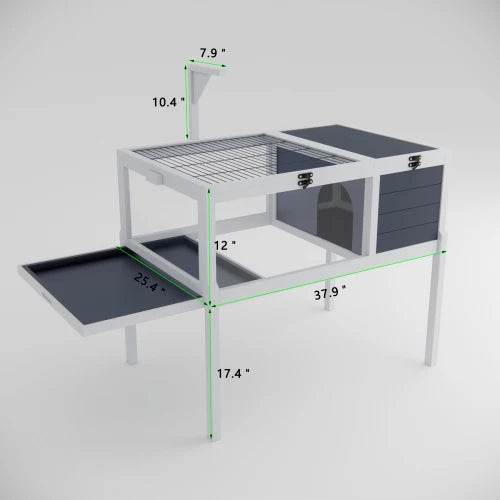 Tortoise Enclosure With Waterproof Tray And Lamp Holder