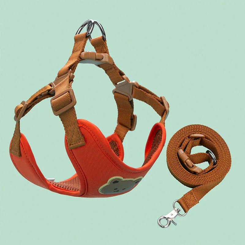 Pet Dog Harness Leash Set Breathable Vest Chest Strap Dogs