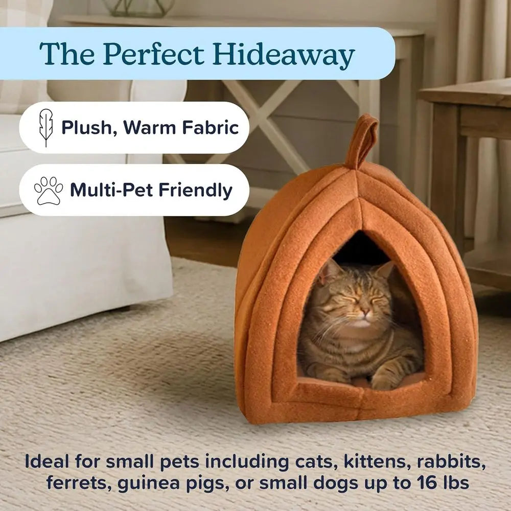 Indoor Cat Bed With Removable Foam Cushion Cat Tent