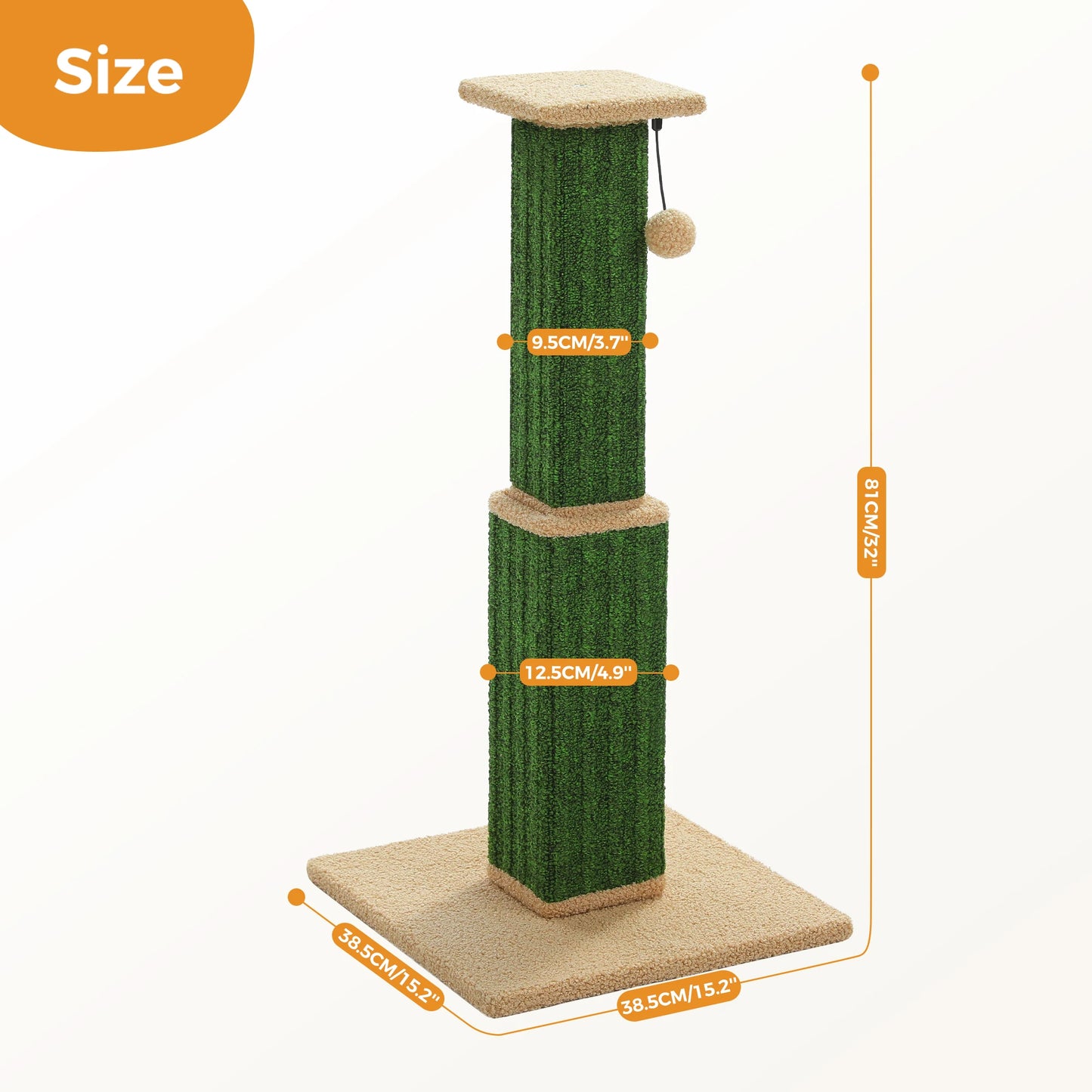 PAWZ Road Cat Scratching Post For Indoor Cats Sisal Ball