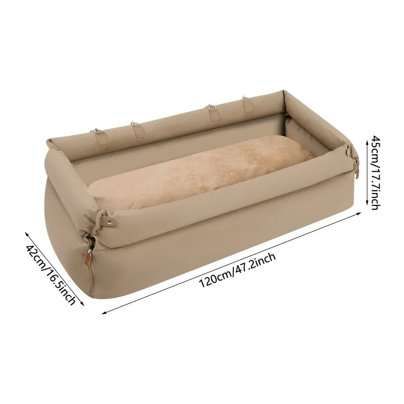Foldable Travel Pet Car Seat Bed For Cats And Dogs Dual Use Anti Slip Comfort