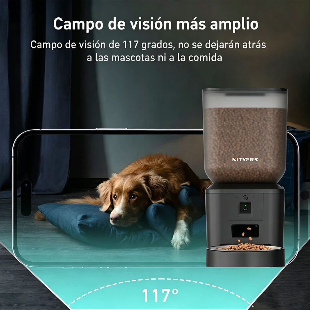 Nityers Automatic Cat Feeder With 1080p Camera And Night Vision