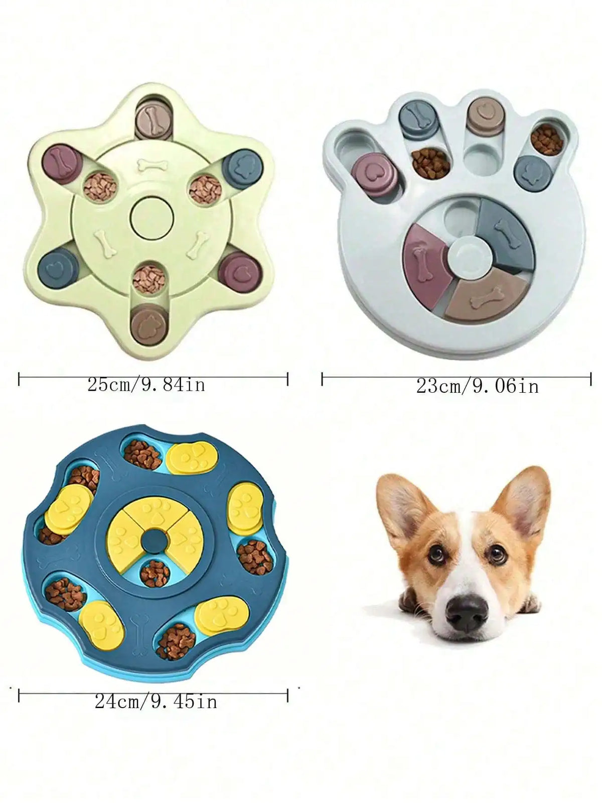 Interactive Dog And Cat Slow Feeder Puzzle Toy Treat Dispenser