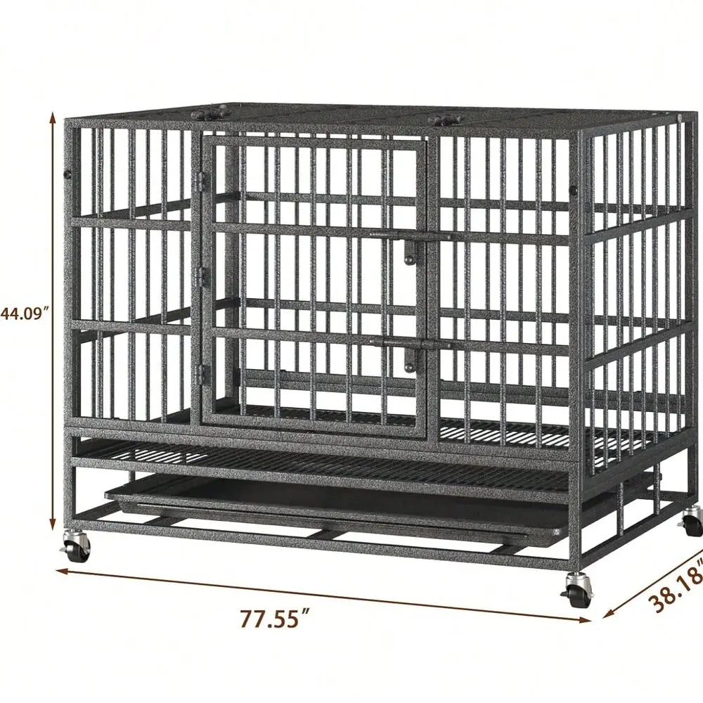 Heavy Duty Indestructible Dog Crate Playpen for Large Dogs