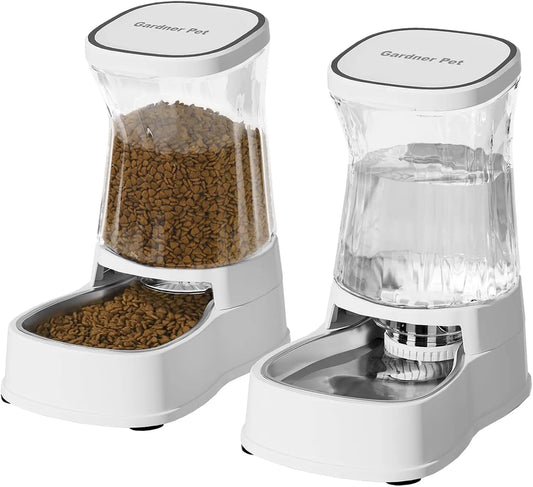 Stainless Steel Automatic Pet Feeder and Water Dispenser