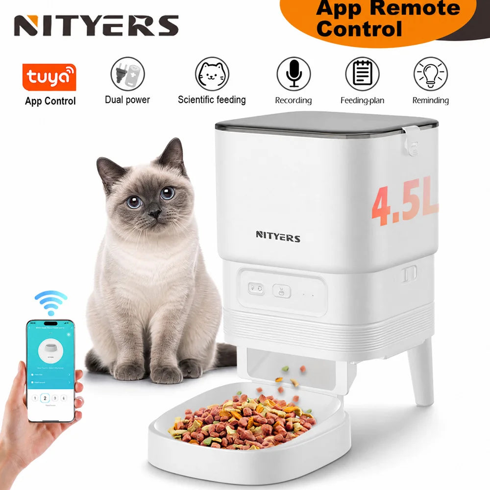 Nityers Smart WiFi Pet Feeder With App And Voice Control