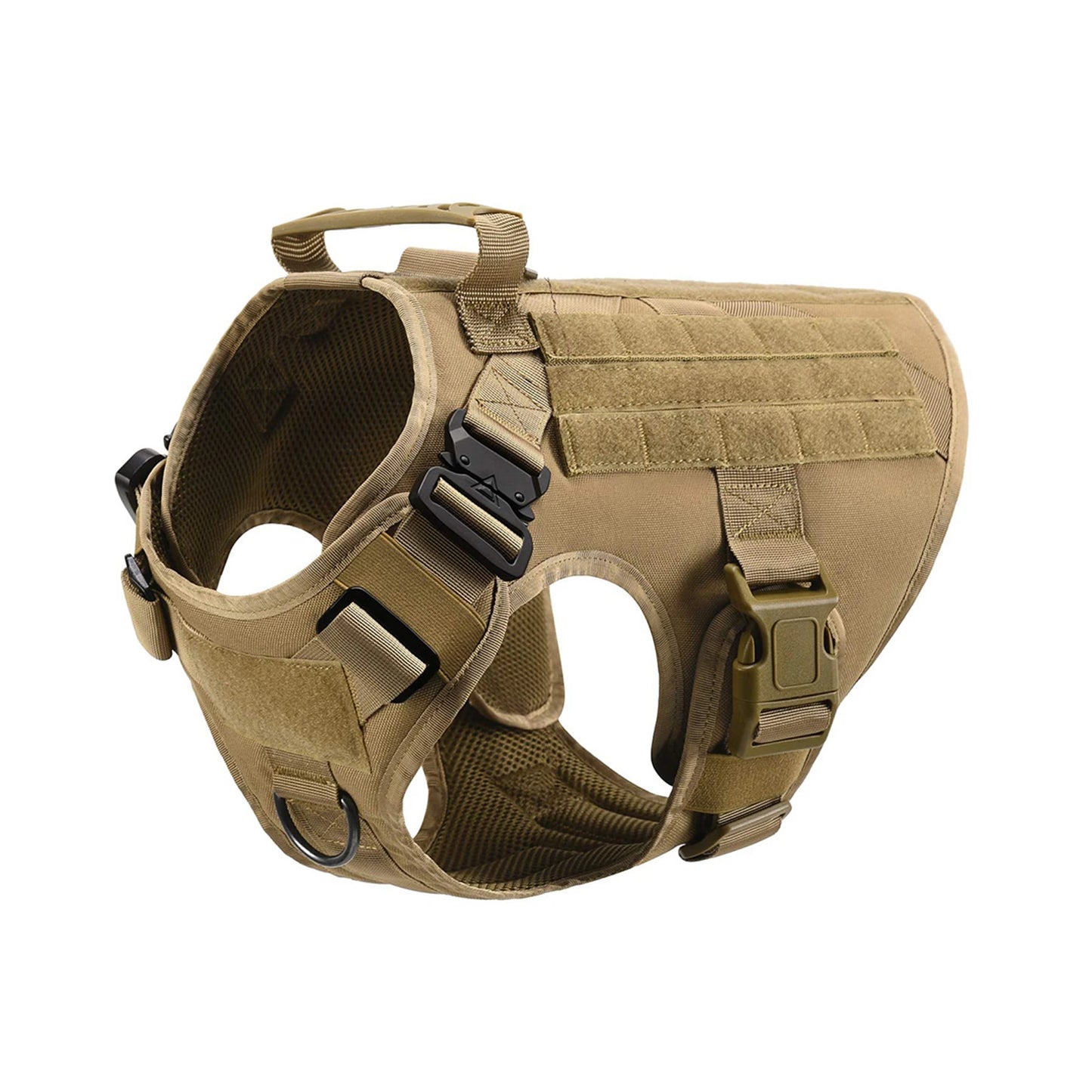Tactical Dog Harness Vest With Molle Pouches For Medium To Large Dogs