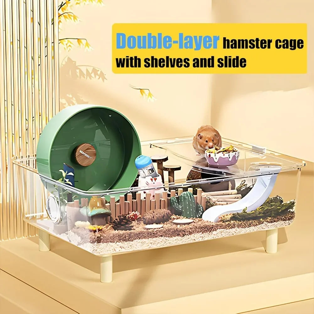 Small Animal Habitat Enclosure For Hamsters And Guinea Pigs