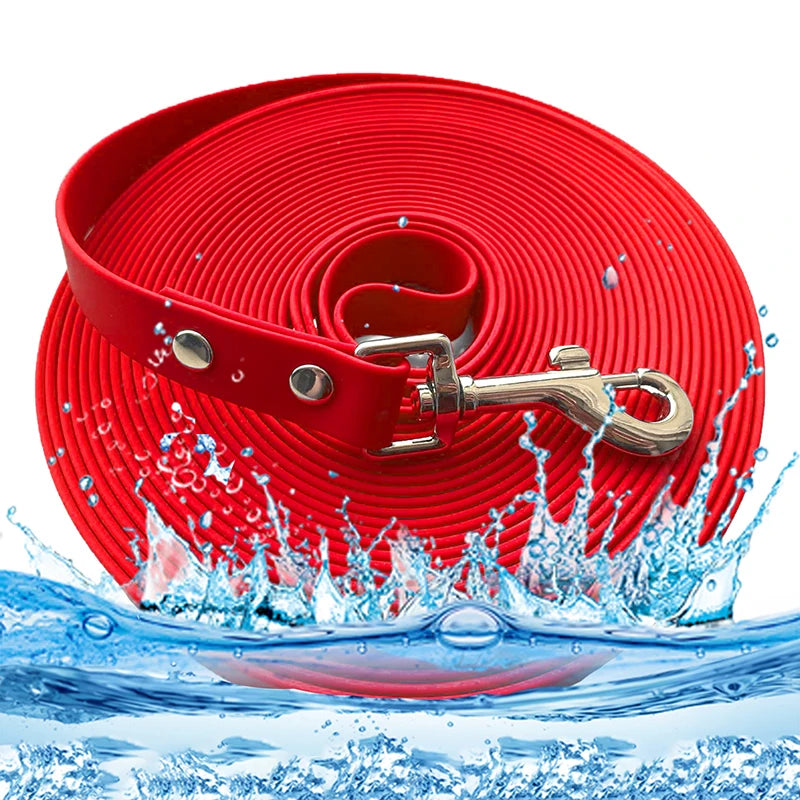 Waterproof PVC Dog Leash Easy Clean Walking Lead Durable