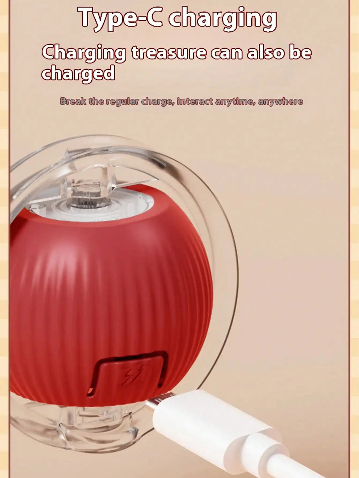Rechargeable Electric Cat Ball Toy For Interactive Play