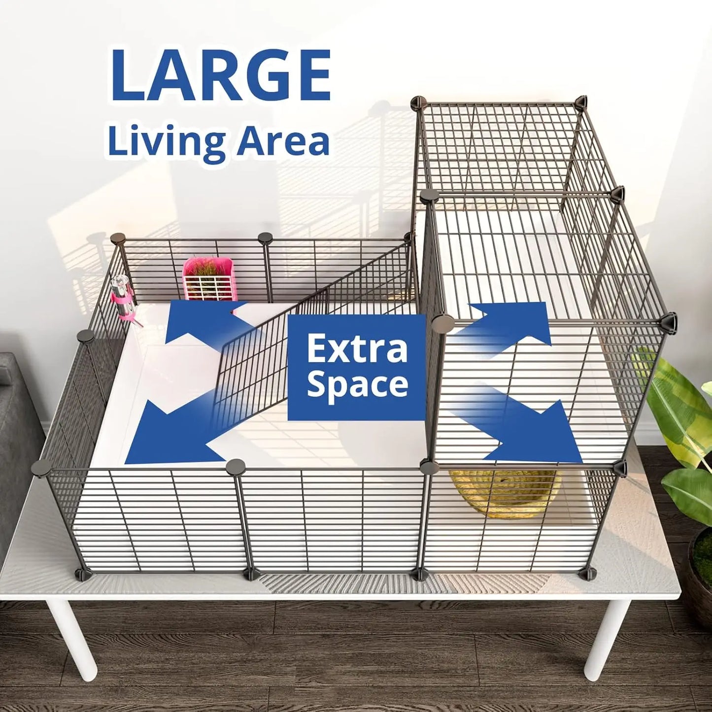 Indoor Guinea Pig Cage With Waterproof Bottom And Loft