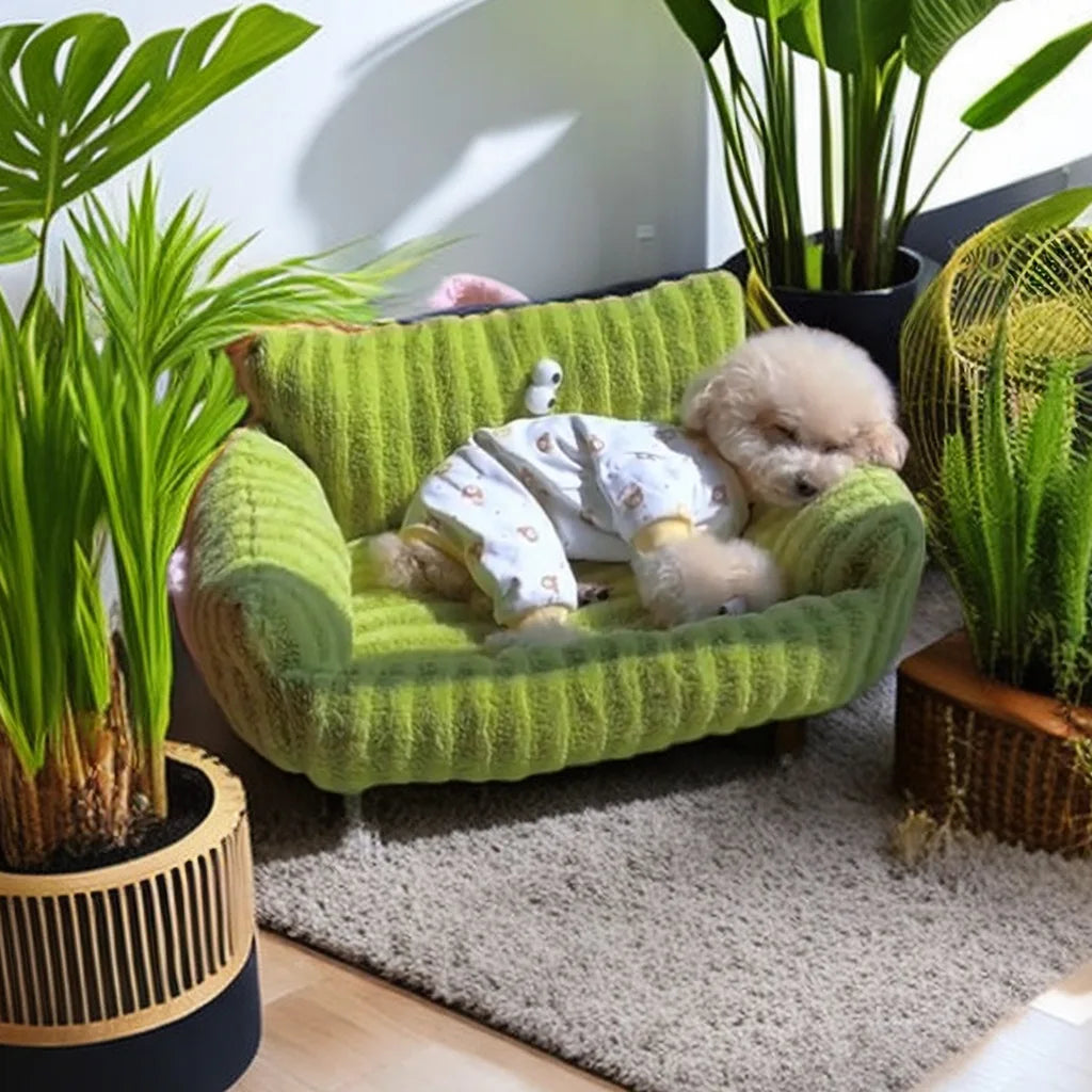 Winter Luxurious Pet Sofa Bed For Small Dogs And Cats