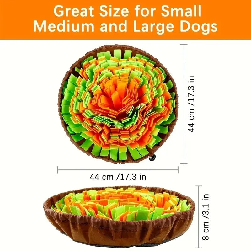Washable Felt Dog Sniffing Pad Foldable Slow Feeding Mat Toy