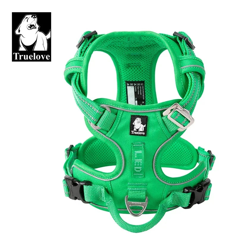 TRUELOVE Explosion-Proof Reflective Camouflage Dog Harness, Easy Adjust