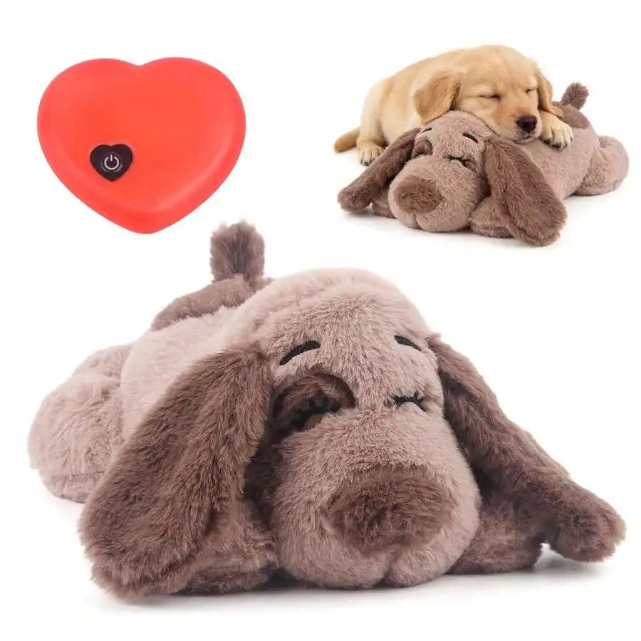 Plush Dog Heartbeat Toy For Anxiety Relief Calming Sleep Aid