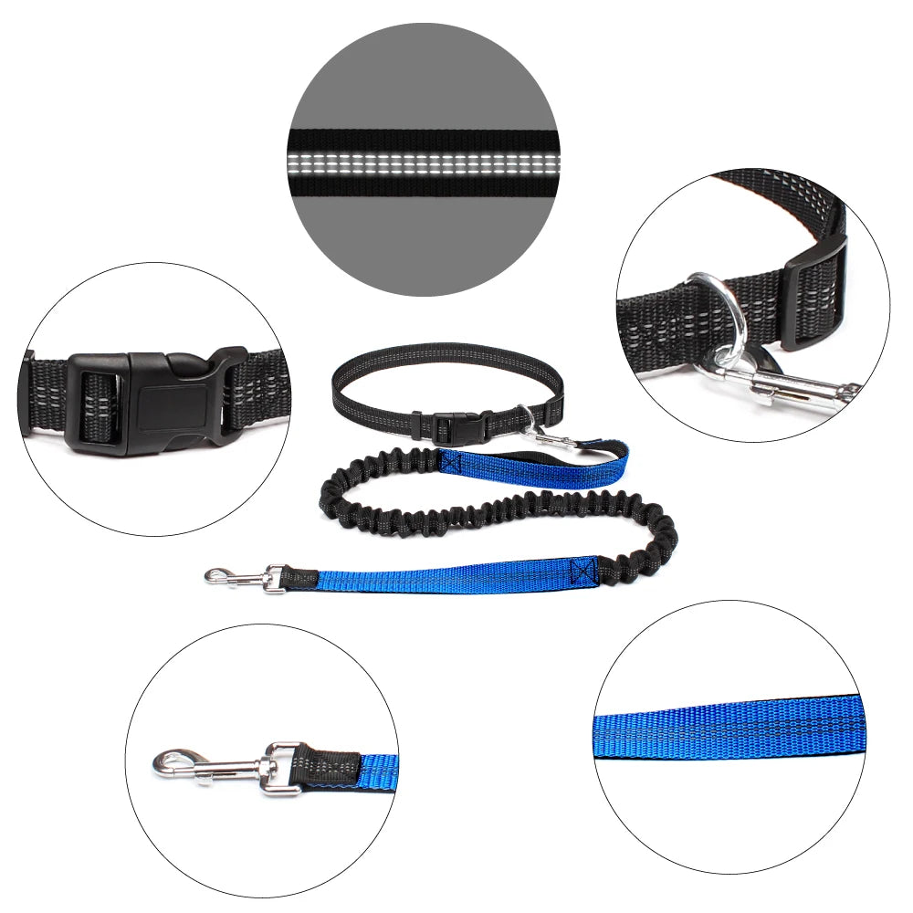 NONECN Hands Free Dog Leash Waist Belt for Walking