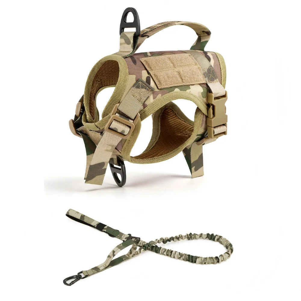 Petavel Adjustable Tactical Cat Harness With Leash And Handle