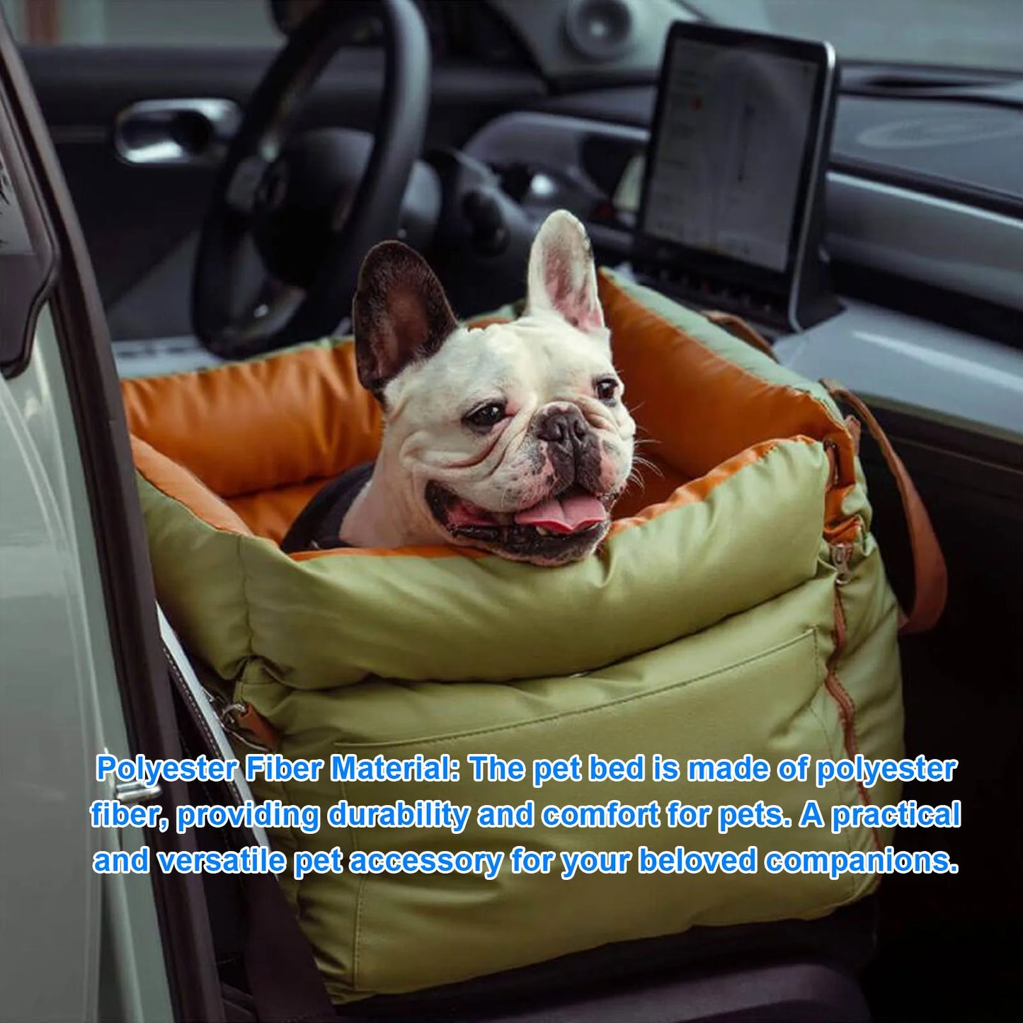 YOSOO Portable Car Pet Bed With Harness For Dogs Cats