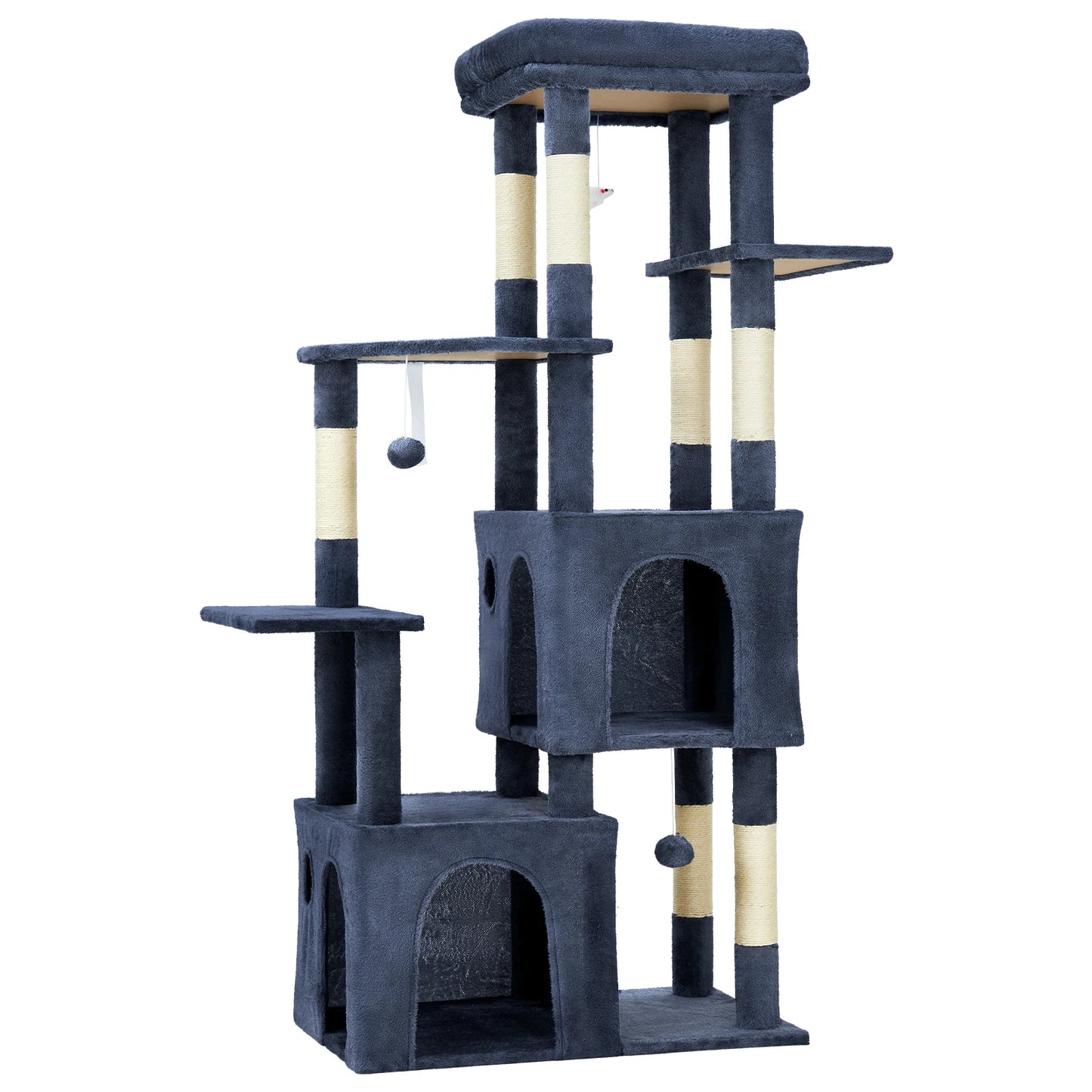 HiMISS Multi-Level Cat Tree Tower For Indoor Maine Coons