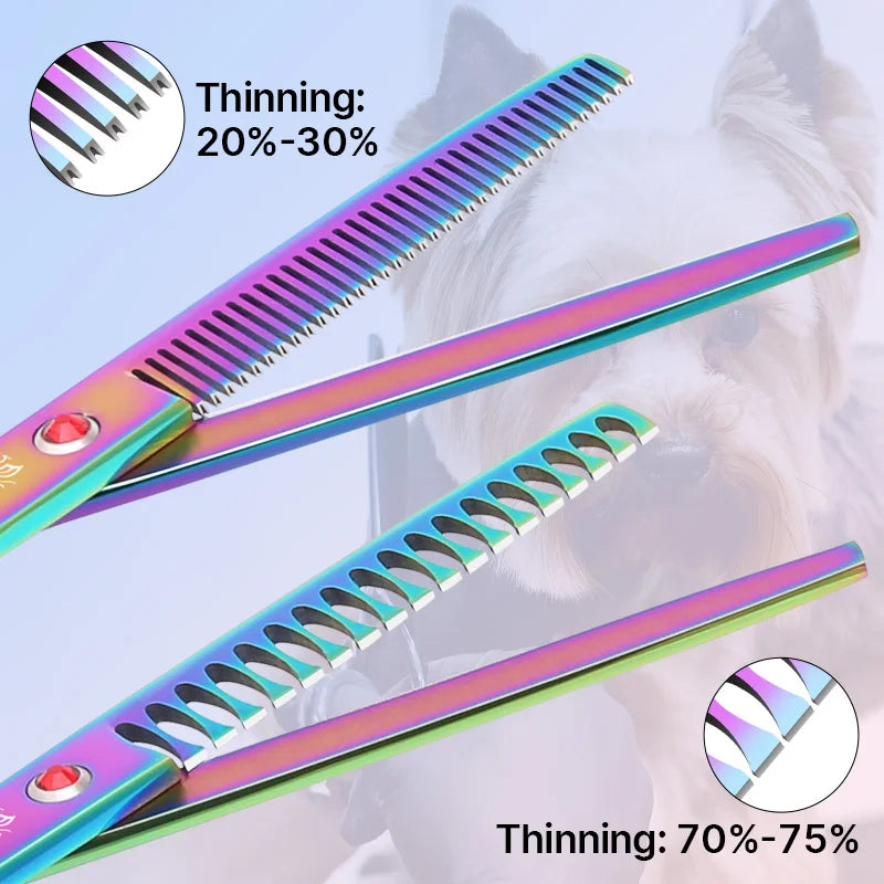 Fenice Stainless Steel Dog Grooming Scissors Professional Pet Shears