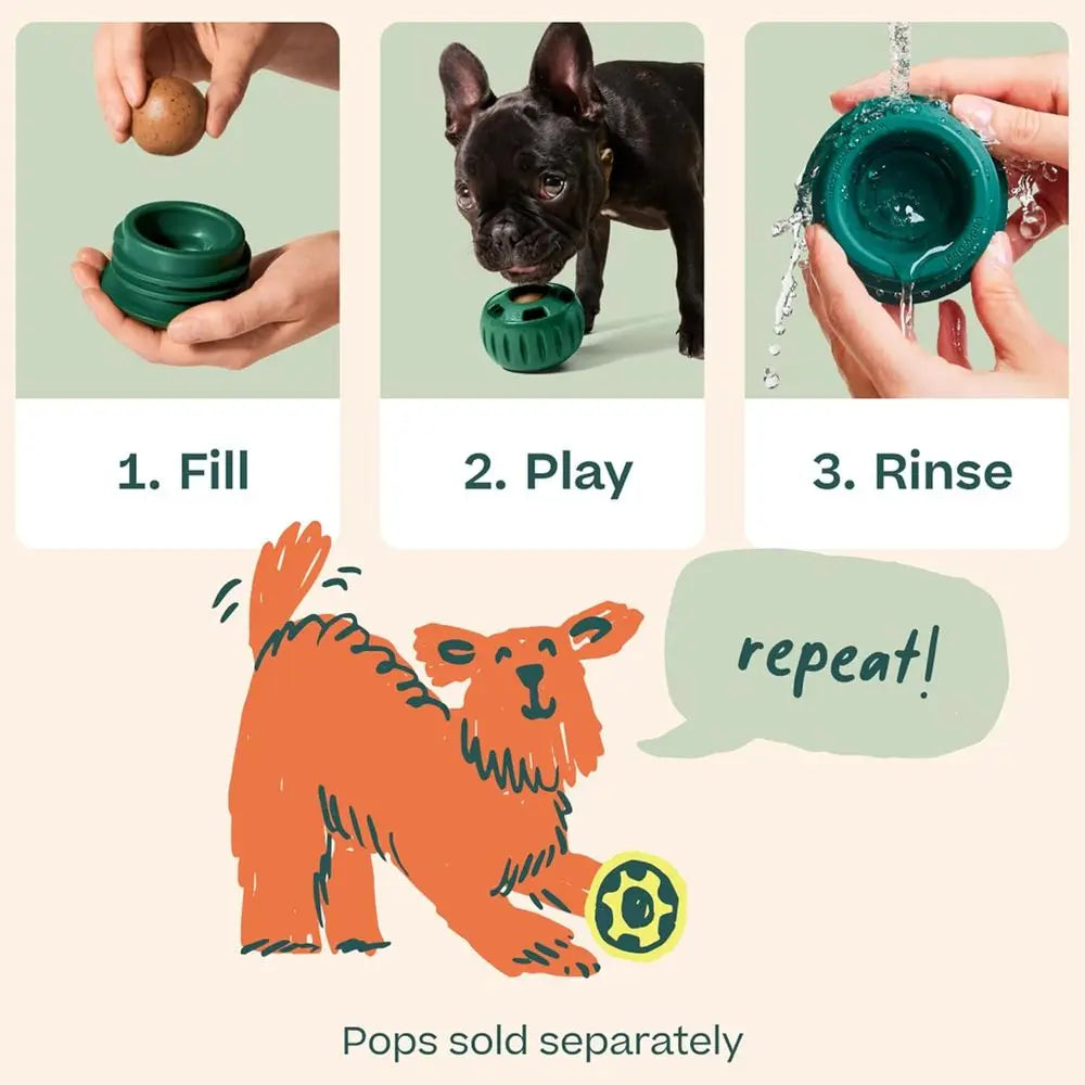 Long-Lasting Interactive Dog Ball Toy for Busy Pups