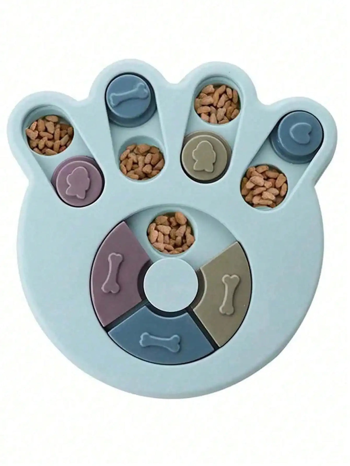Interactive Dog And Cat Slow Feeder Puzzle Toy Treat Dispenser