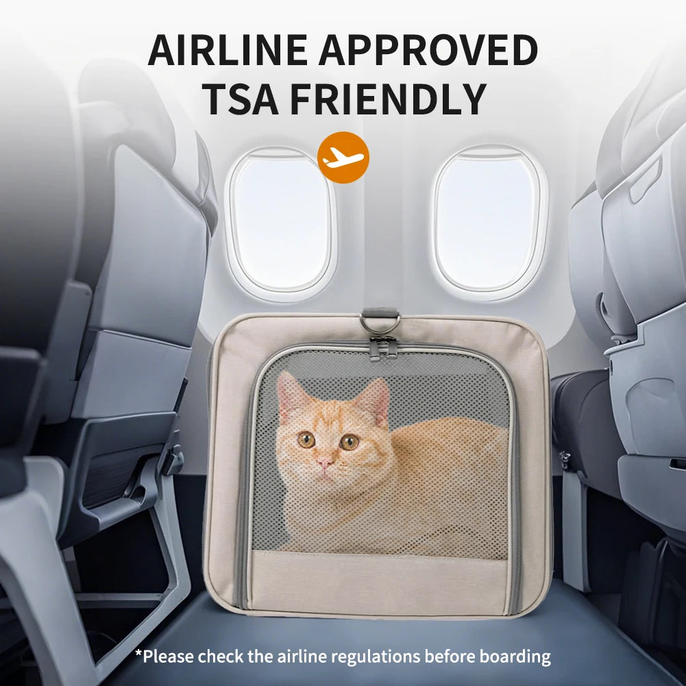 Cat Trolley For Two Cats With Wheels Travel Carrier
