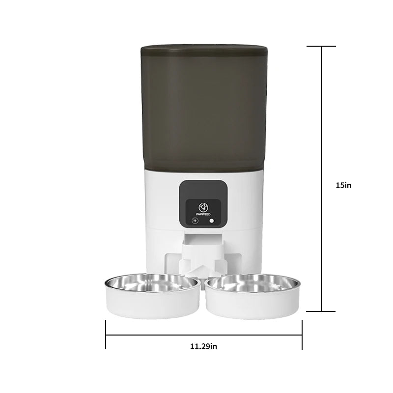 PAPIFEED Smart Double Bowl Automatic Pet Feeder With WiFi