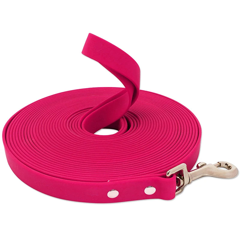 Waterproof PVC Dog Leash Easy Clean Walking Lead Durable