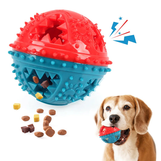 CoolPlay Dog Chew Toys Interactive Ball Treat Toy Cleaning Teeth