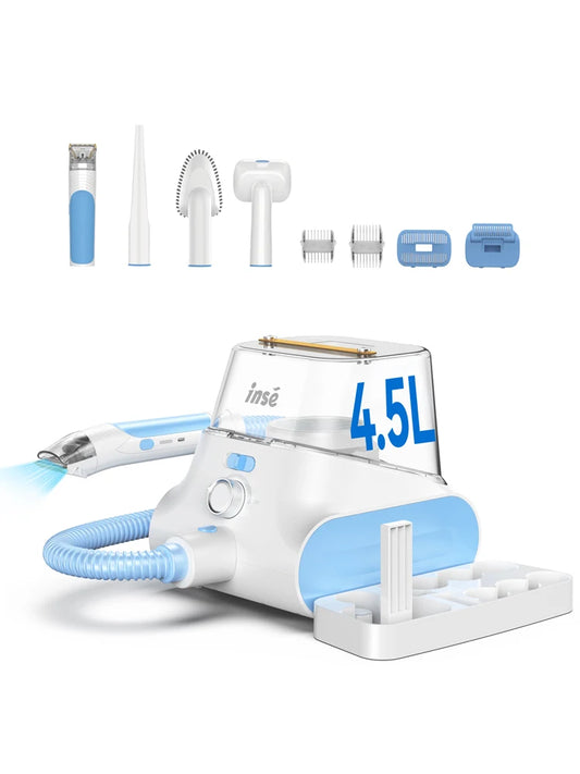 INSE Low Noise Pet Grooming Vacuum with Hair Clipper