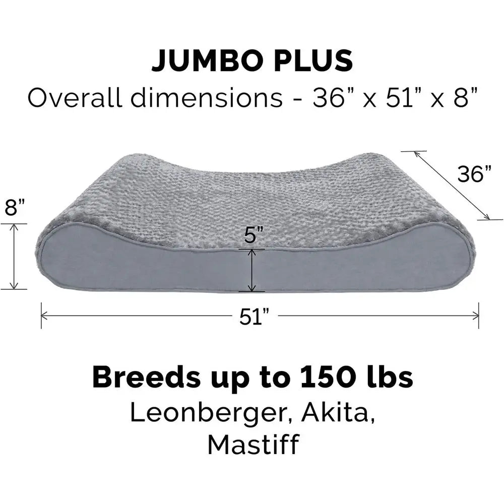 Memory Foam Dog Bed For Large Breeds With Removable Cover Supports Up To 150 Lbs