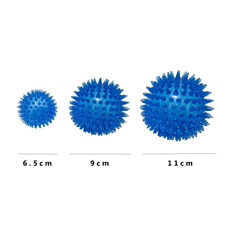 Rubber Squeaky Dog Toy Ball For Teeth Cleaning And Training