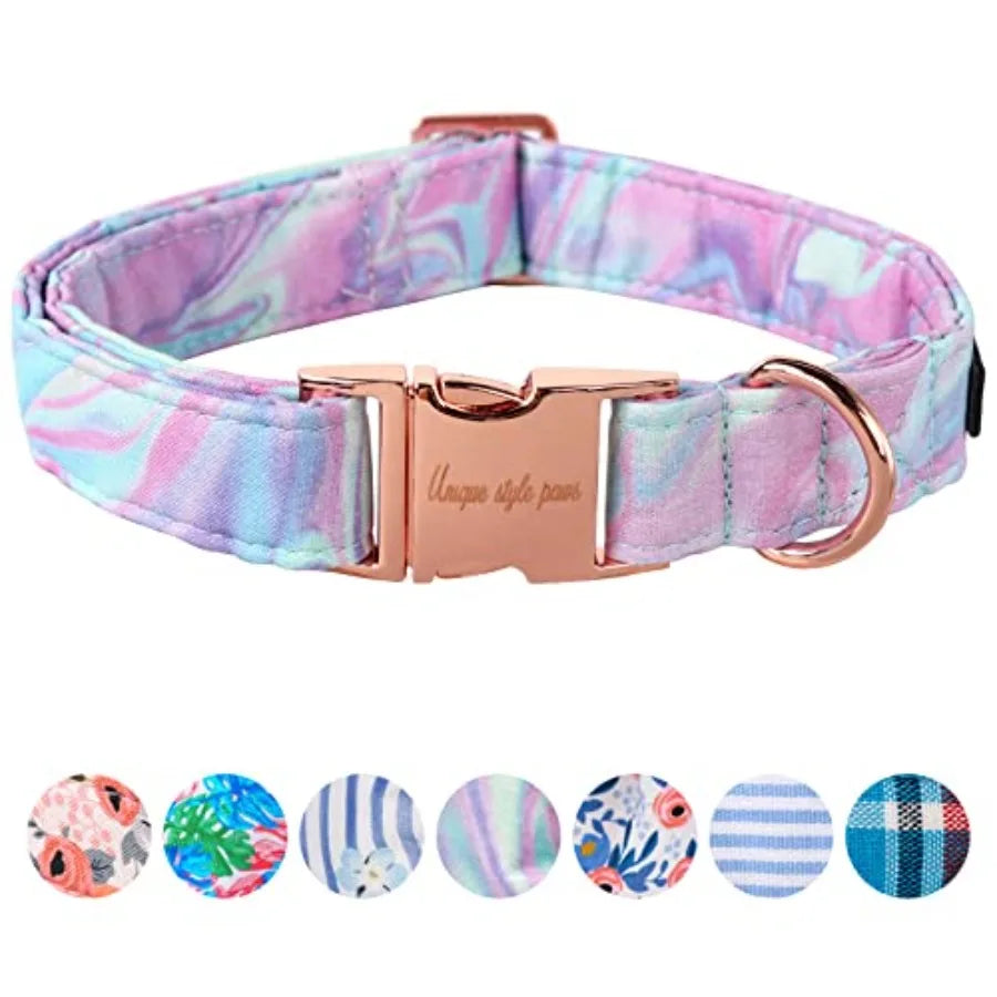 Dog Collar With Pendant Coconut Tree Design Plastic Buckle