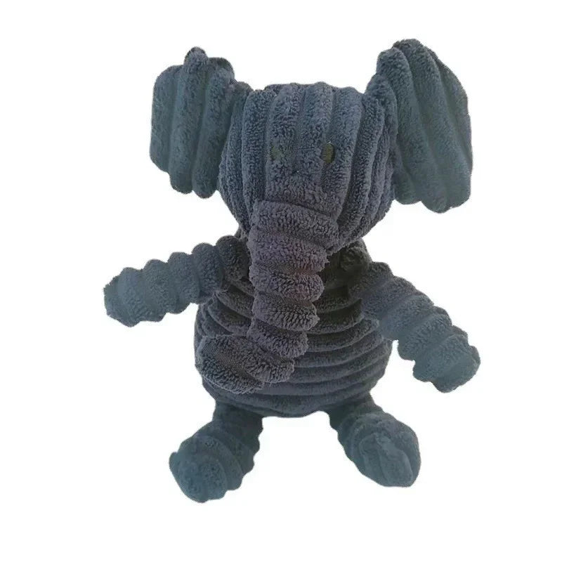 Plush Dog Toy Squeaky Bite Resistant Corduroy For All Dogs