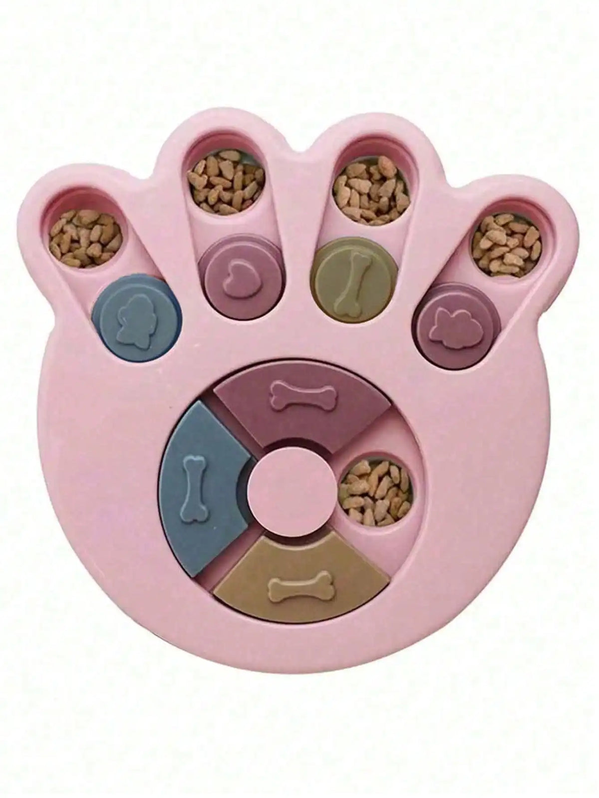 Interactive Dog And Cat Slow Feeder Puzzle Toy Treat Dispenser