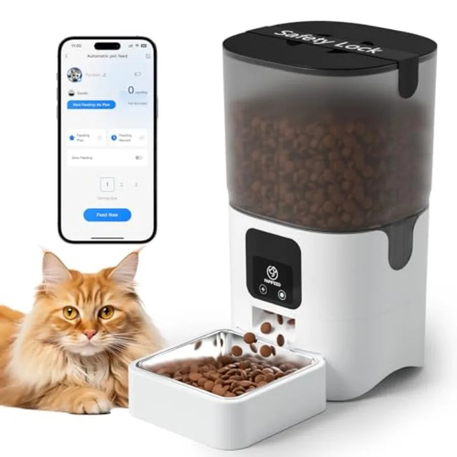 Automatic Cat Feeder With App Control 5G WiFi Cat Food Dispenser