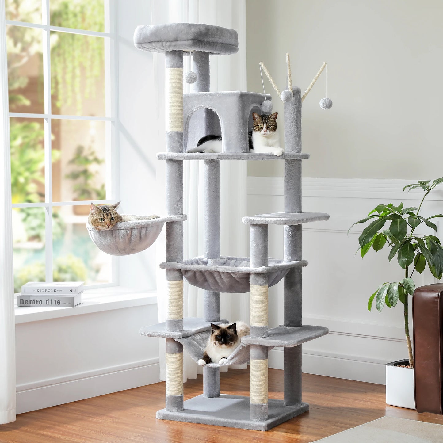PAWZ Road Multi Level Cat Tree Tower For Indoor Cats